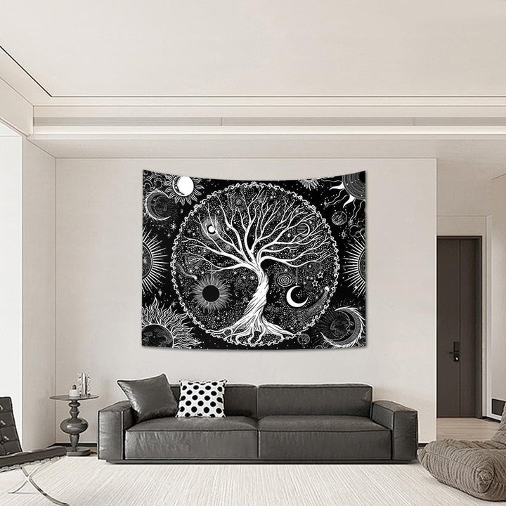 Tapiserie sequpr copac viata soare luna Casa - Accesorii si Decoratiuni Naty Shop