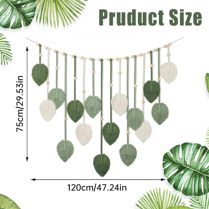 Tapiserie suspensie decoratie frunze tesute Casa - Accesorii si Decoratiuni Naty Shop