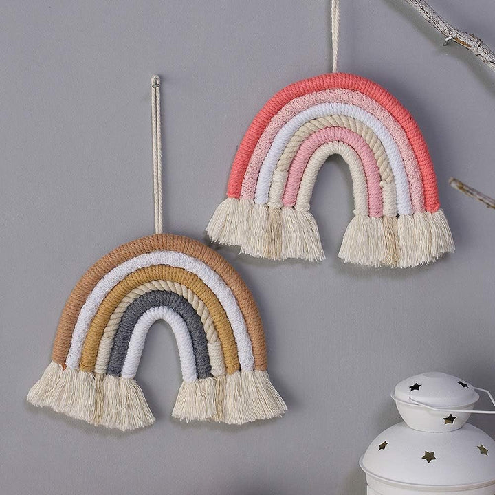 Tapiserie tesute curcubeu boem acasa arta colorata Casa - Accesorii si Decoratiuni Naty Shop