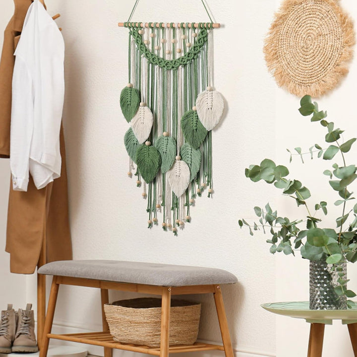 Tapiserie weldomcor tapiterie mic comert margele lemn frunze Casa - Accesorii si Decoratiuni Naty Shop