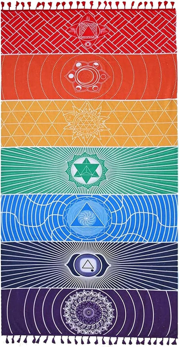 Tapiserie yoga meditation seven chakra hippie Casa - Accesorii si Decoratiuni Naty Shop Default Title